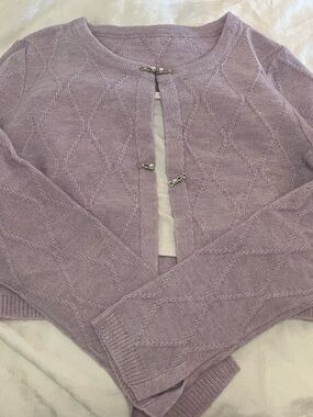 Cider Lilac Cardigan + tank set